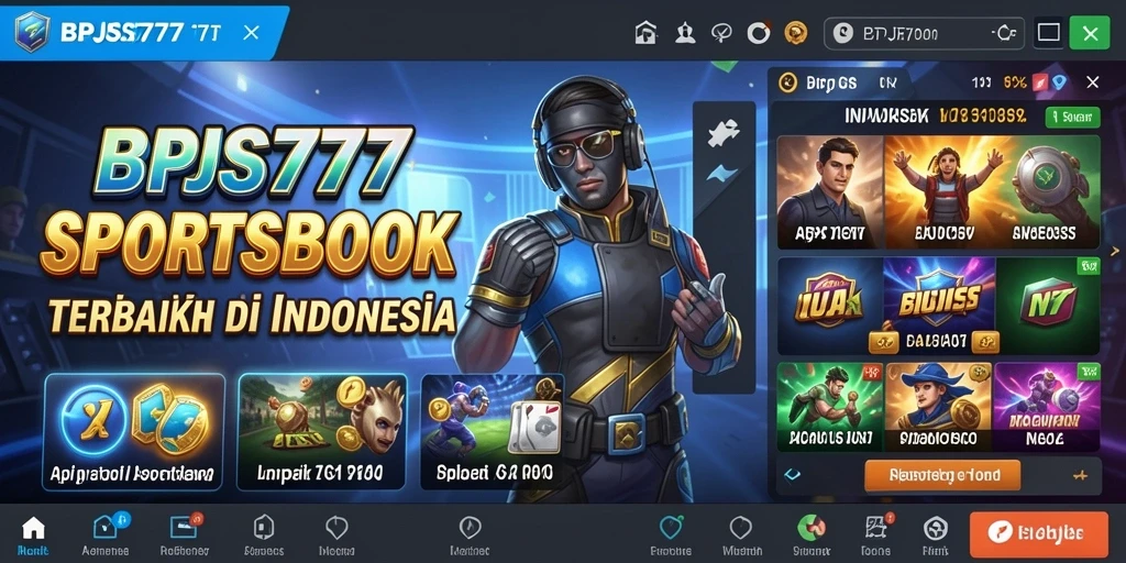Tampilan utama gameplay Sportsbook BPJS777 dengan berbagai pilihan taruhan.