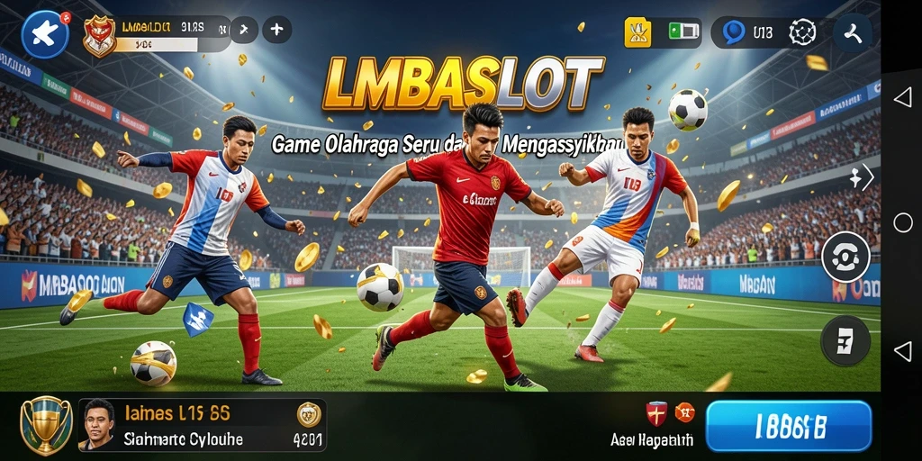 Tampilan gameplay seru dari LMBASLOT, nikmati pengalaman olahraga.