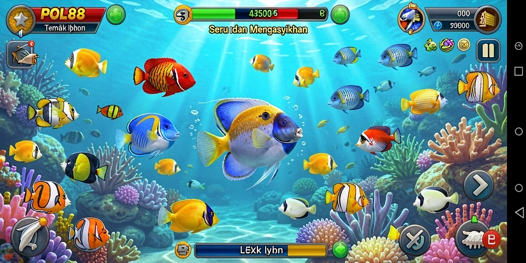 Tampilan gameplay POL88 dalam permainan Tembak Ikan yang seru.