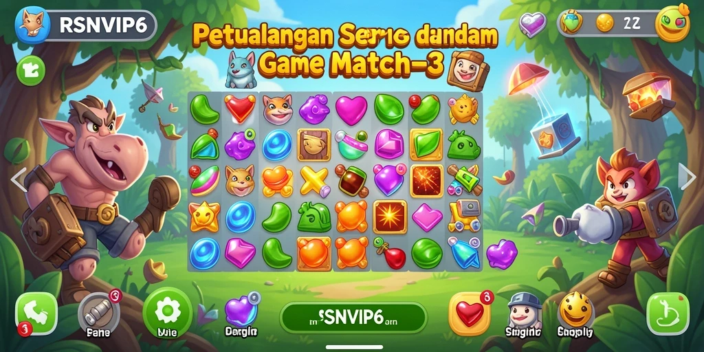 Tampilan gameplay seru dalam RSNVIP6 yang menantang.