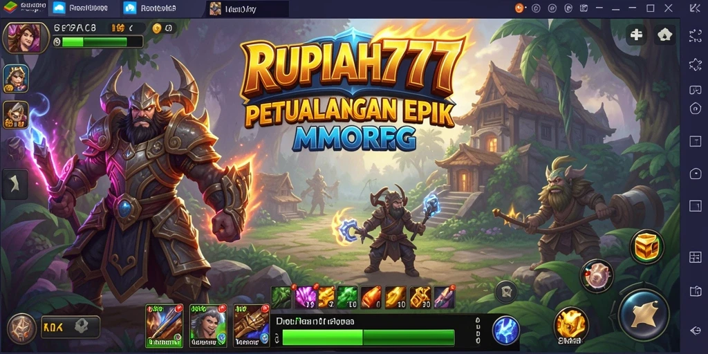 Tampilan gameplay seru dan interaksi antar pemain dalam RUPIAH777.