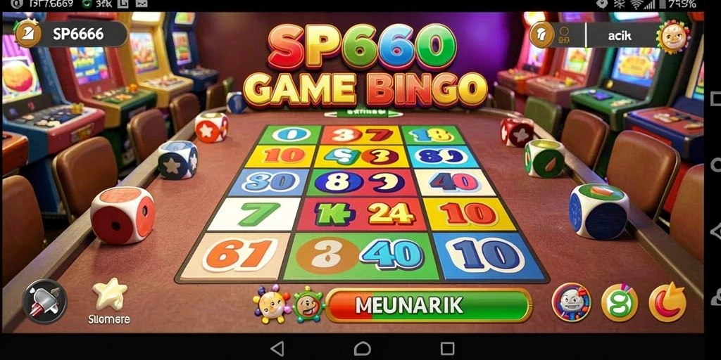 Tampilan utama gameplay Bingo yang seru di SP666.