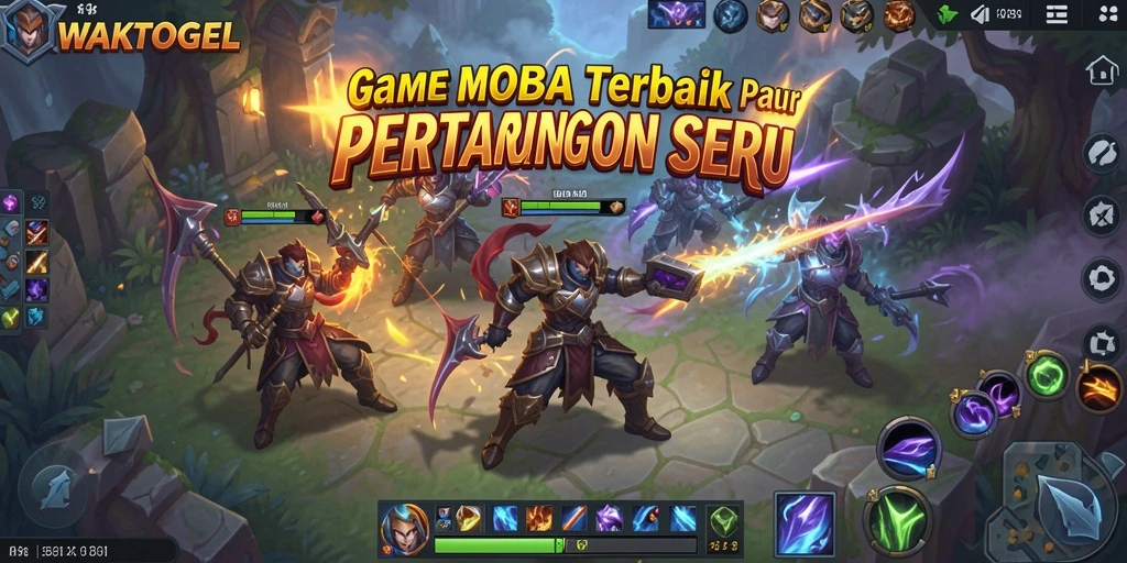 Tampilan medan perang yang menegangkan dalam WAKTOGEL.